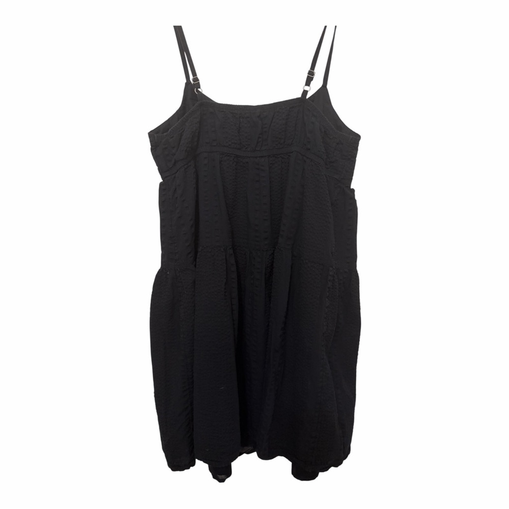 SO Black Tiered Mini Dress with Spaghetti Straps - Picture 2 of 8